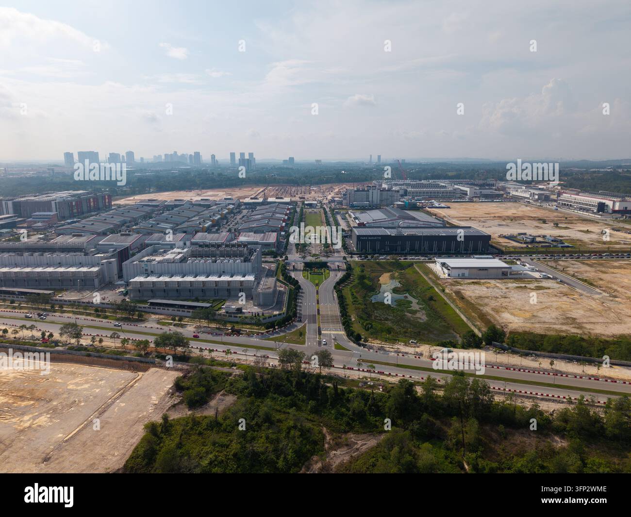 Gelang Patah, Malaysia - 31 March 2026: Aerial view of NTP Nusajaya ...