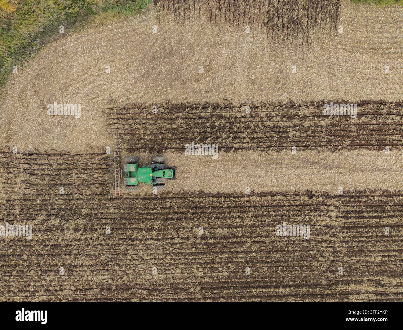 Vector Viewpoint Example Green Bay, Wisconsin, United States - 03 October 2026: Aerial view of a ...