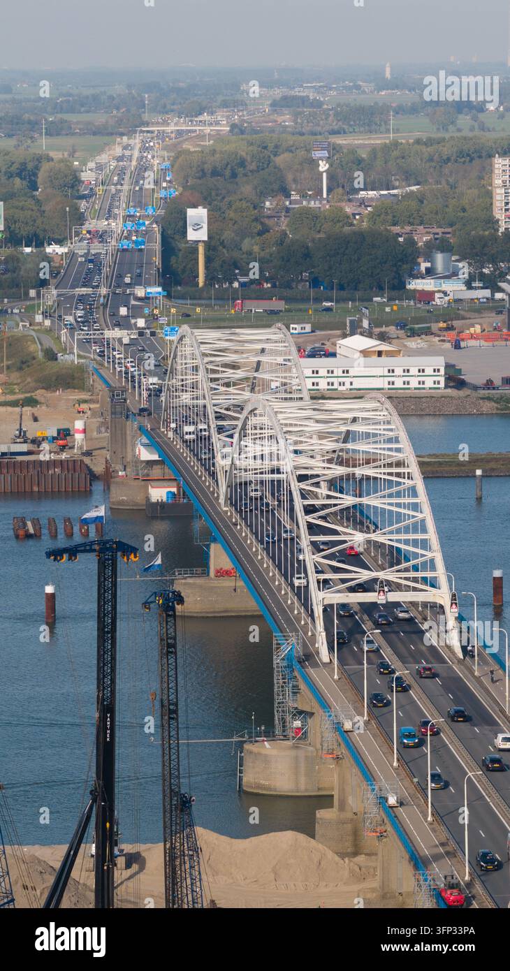 Gorinchem, Netherlands - 29 September 2026: Aerial view of Merwedebrug ...