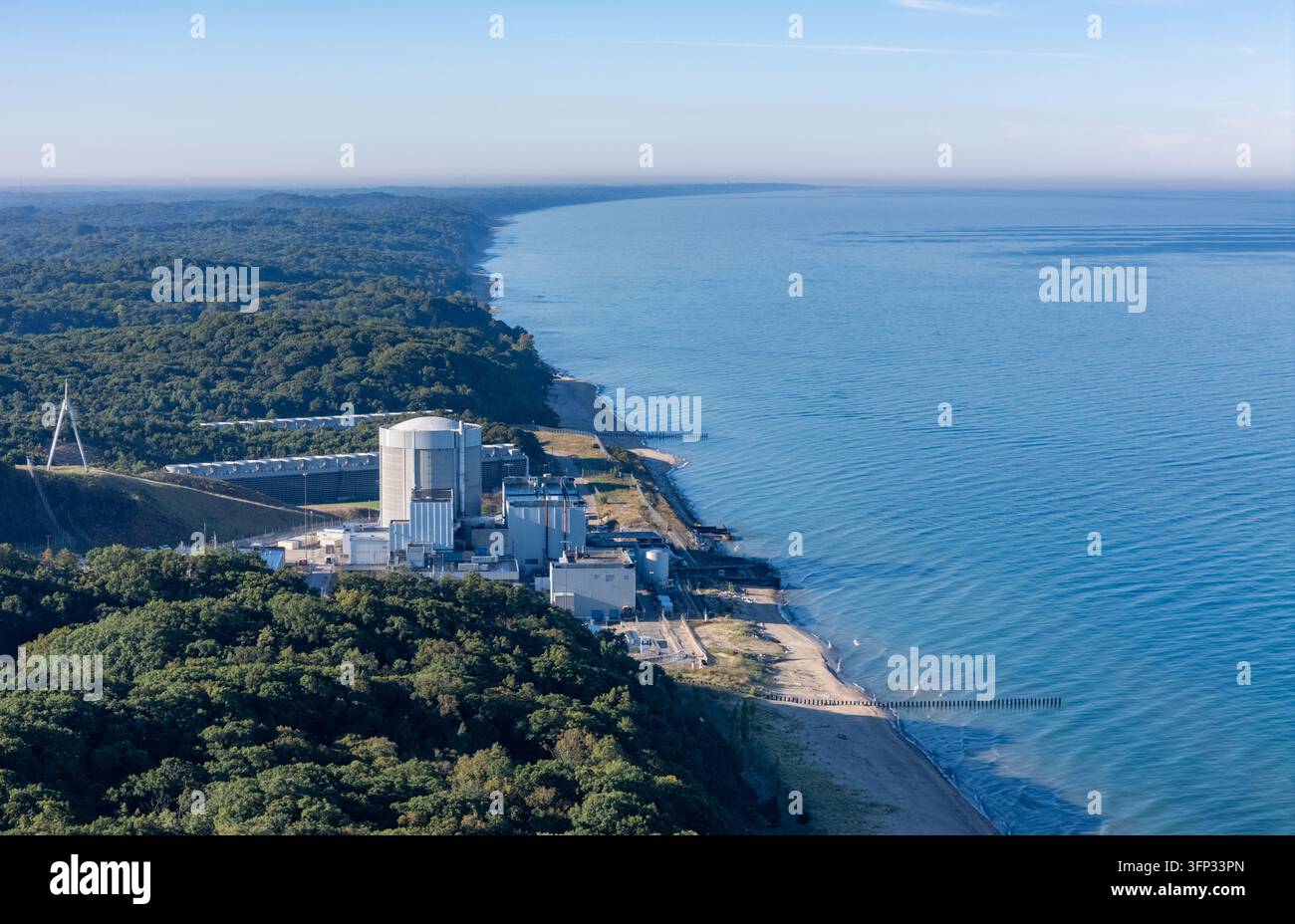 Covert, Michigan, United States - 28 September 2026: Aerial view of ...