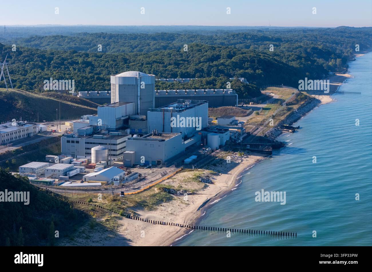 Mi File Covert, Michigan, United States - 28 September 2026: Aerial view of ...