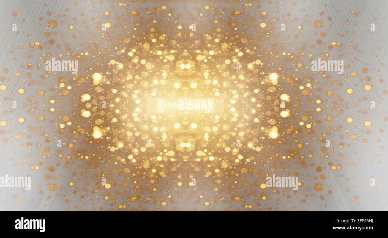 Golden bokeh lights floating particles hi-res stock photography and ...