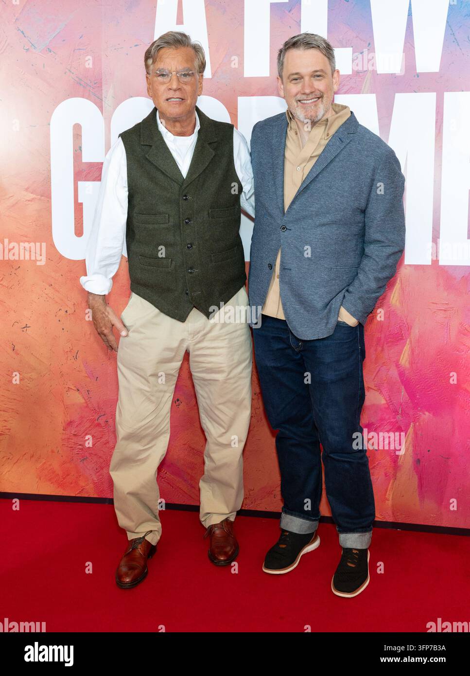 Aaron Sorkin, left, and Michael Arden attend the 