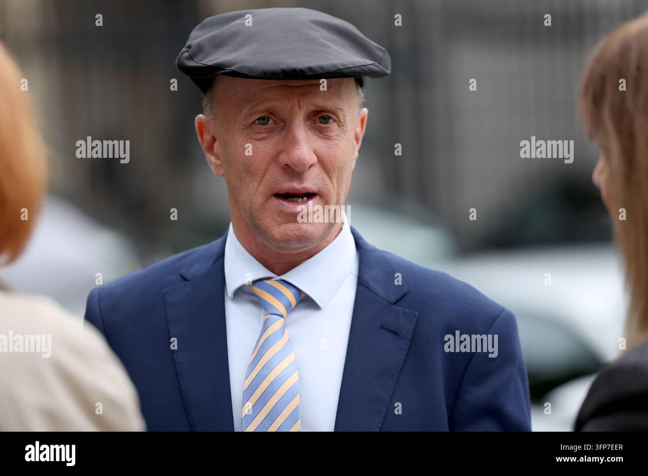 Healy Rae Independent TD Michael Healy-Rae speaks to the media outside Government ...