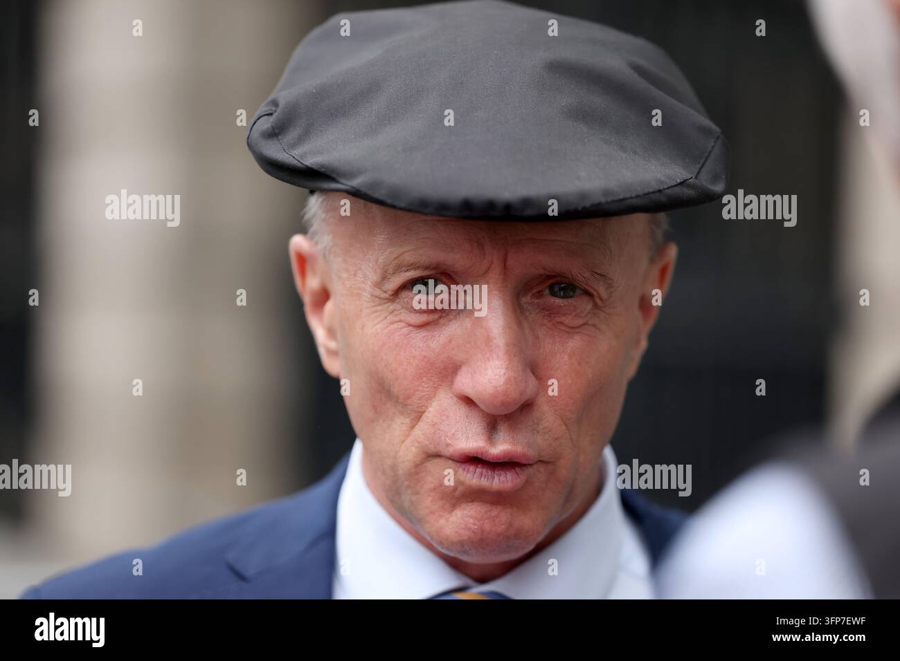 Healy Rae Independent TD Michael Healy-Rae speaks to the media outside Government ...