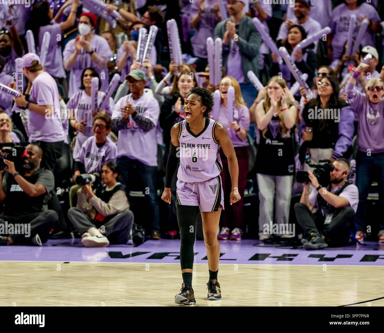 SAN FRANCISCO, CA — OCTOBER 2: Golden State Valkyries guard-forward ...