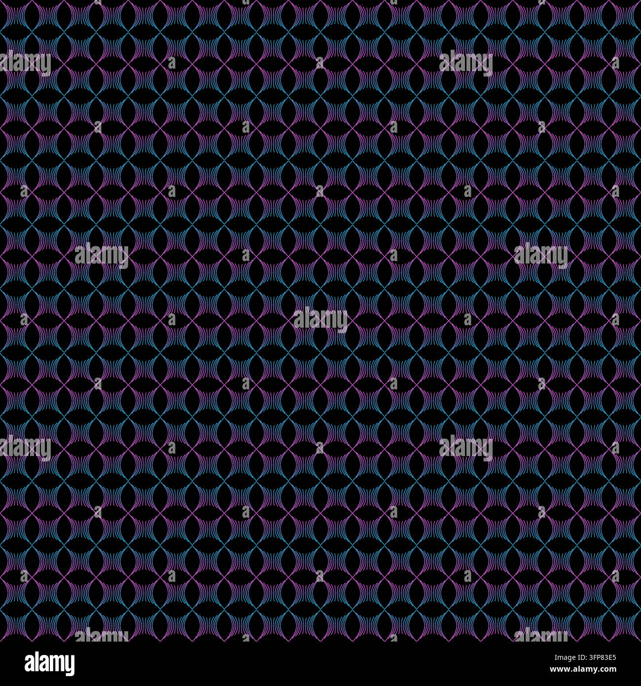 Geometric Patterns: Exploring Intricate Designs and Color Harmony in Visual Art Stock Vector