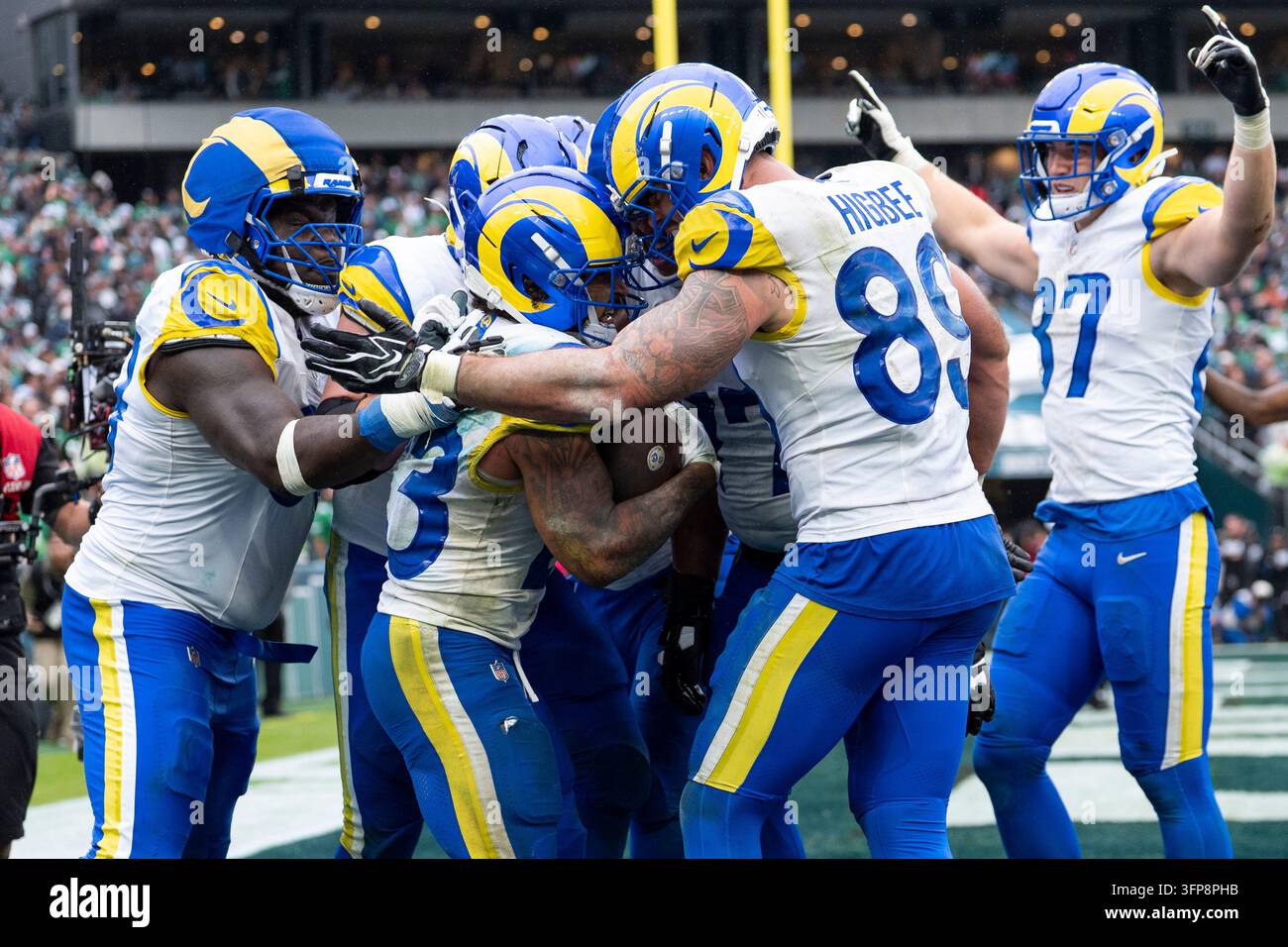 Los Angeles Rams running back Kyren Williams (23) reacts to his ...