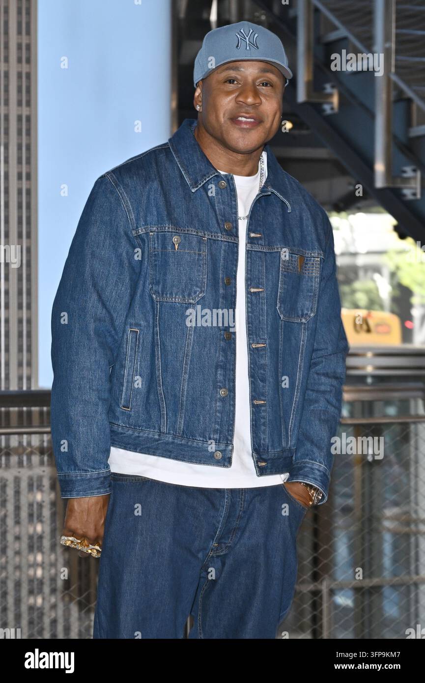 Actor and rapper LL COOL J visits the Empire State Building in ...
