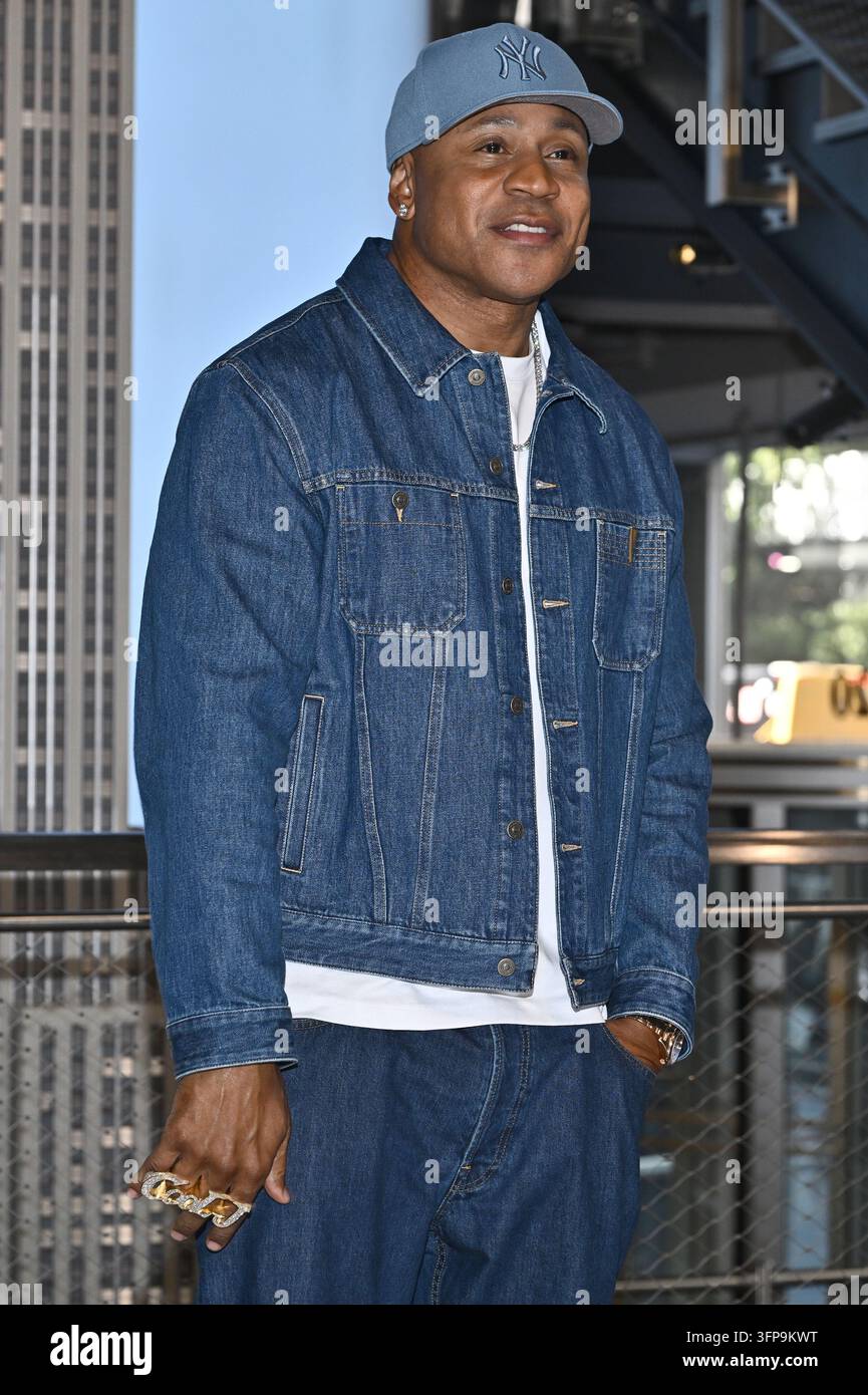 Actor and rapper LL COOL J visits the Empire State Building in ...