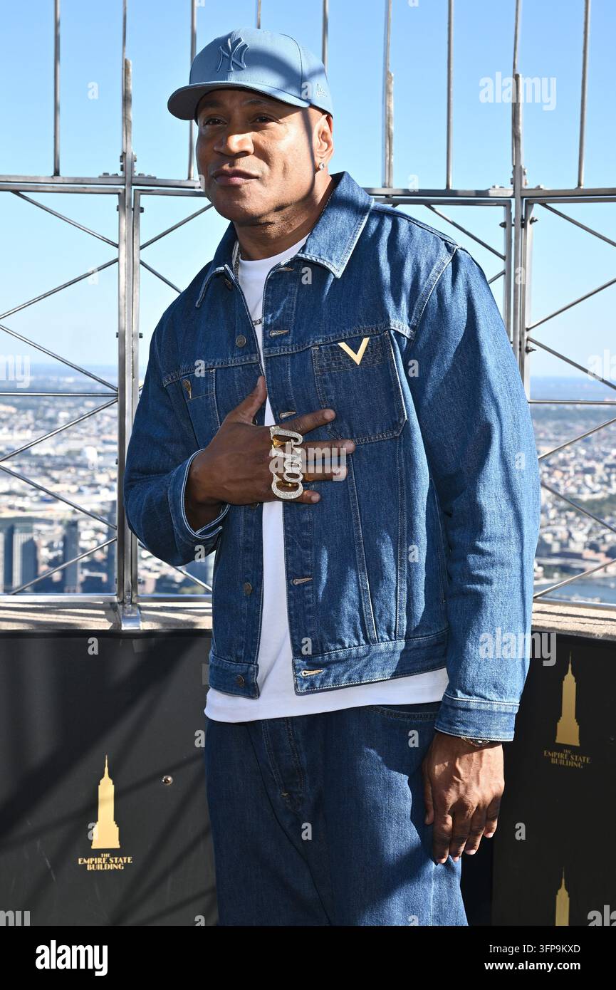 Actor and rapper LL COOL J visits the Empire State Building in ...
