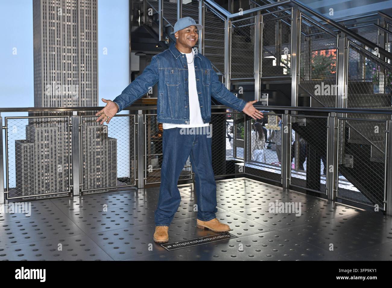 Actor and rapper LL COOL J visits the Empire State Building in ...