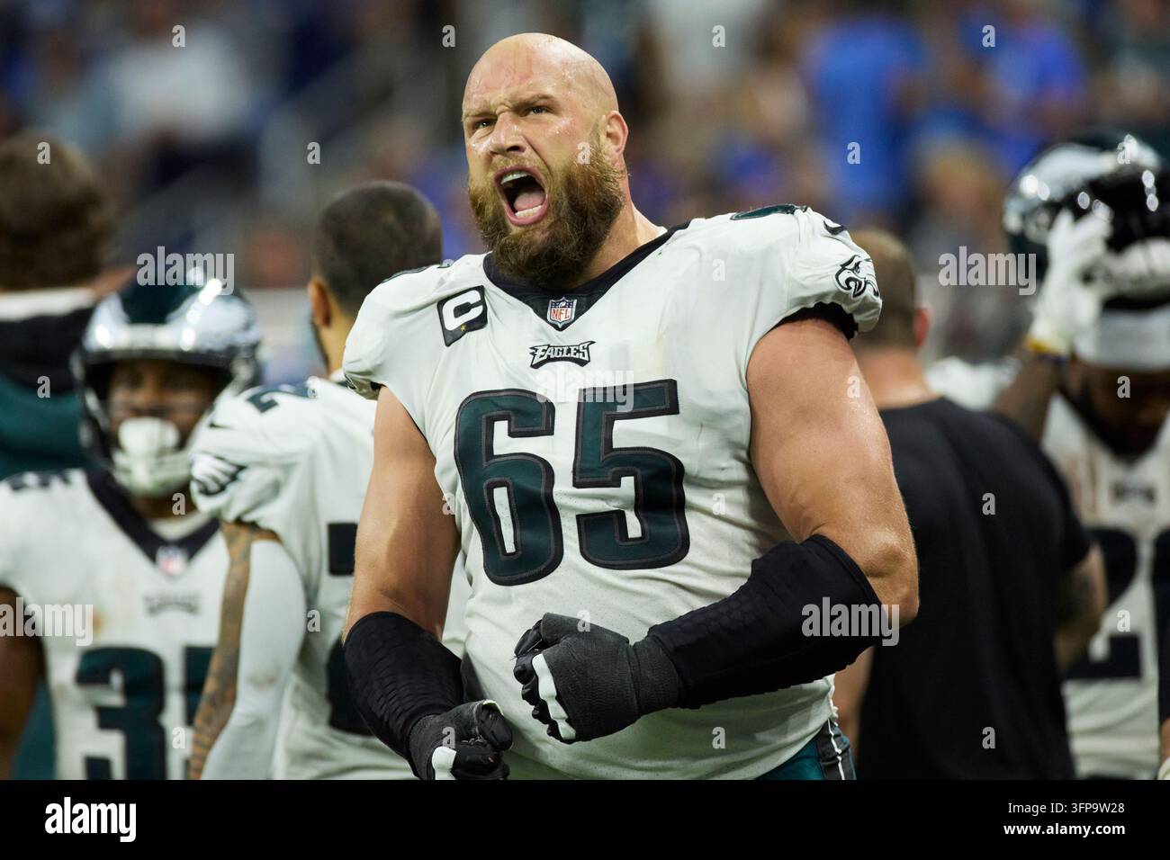 File Size Px FILE - Philadelphia Eagles offensive tackle Lane Johnson (65) reacts on ...