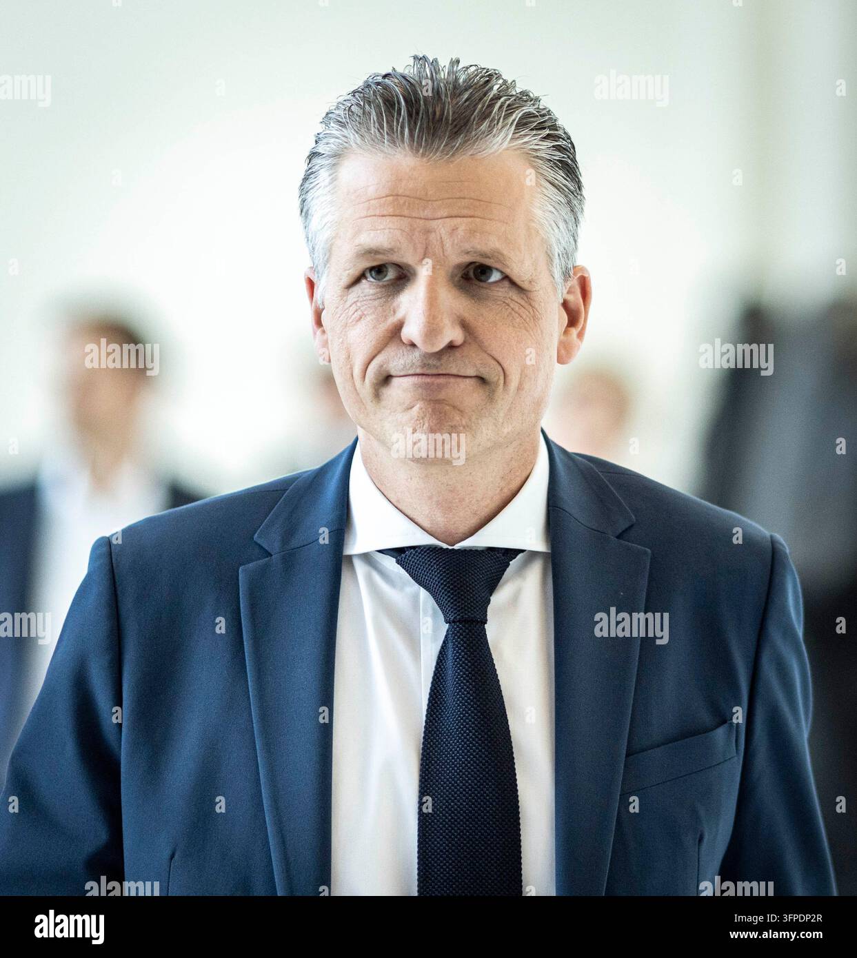 Thorsten Frei, CDU parliamentary group leader during a press statement ...