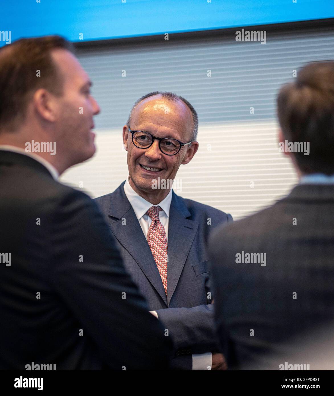 Friedrich Merz (CDU), Federal Chancellor, at the beginning of a ...