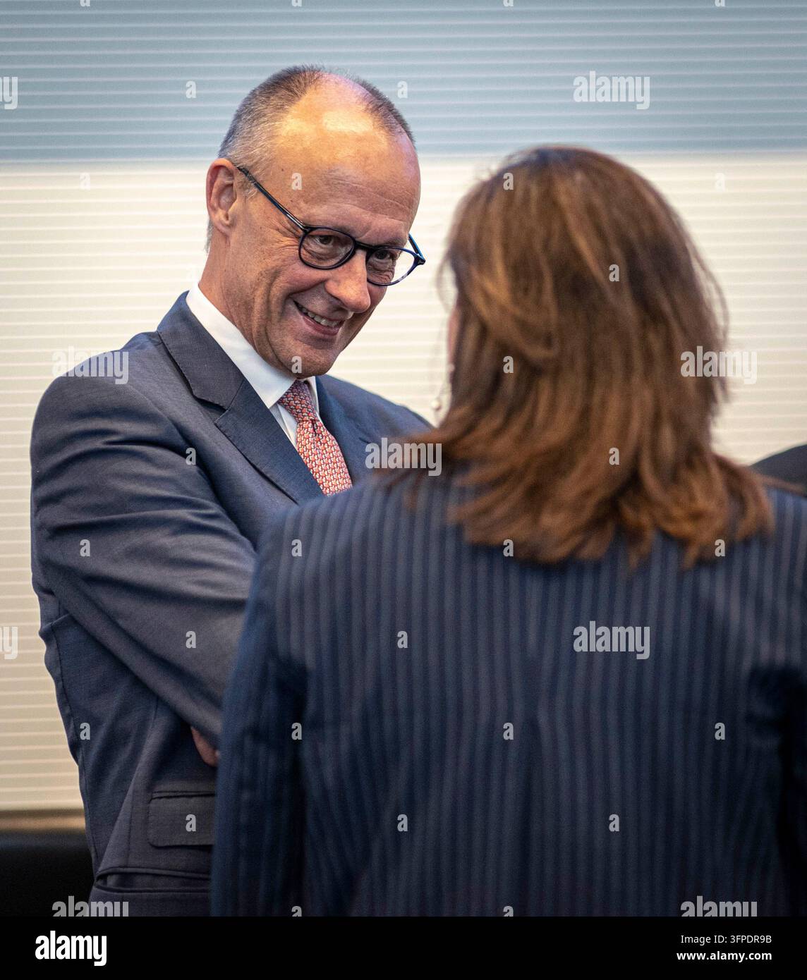 Friedrich Merz (CDU), Federal Chancellor, at the beginning of a ...