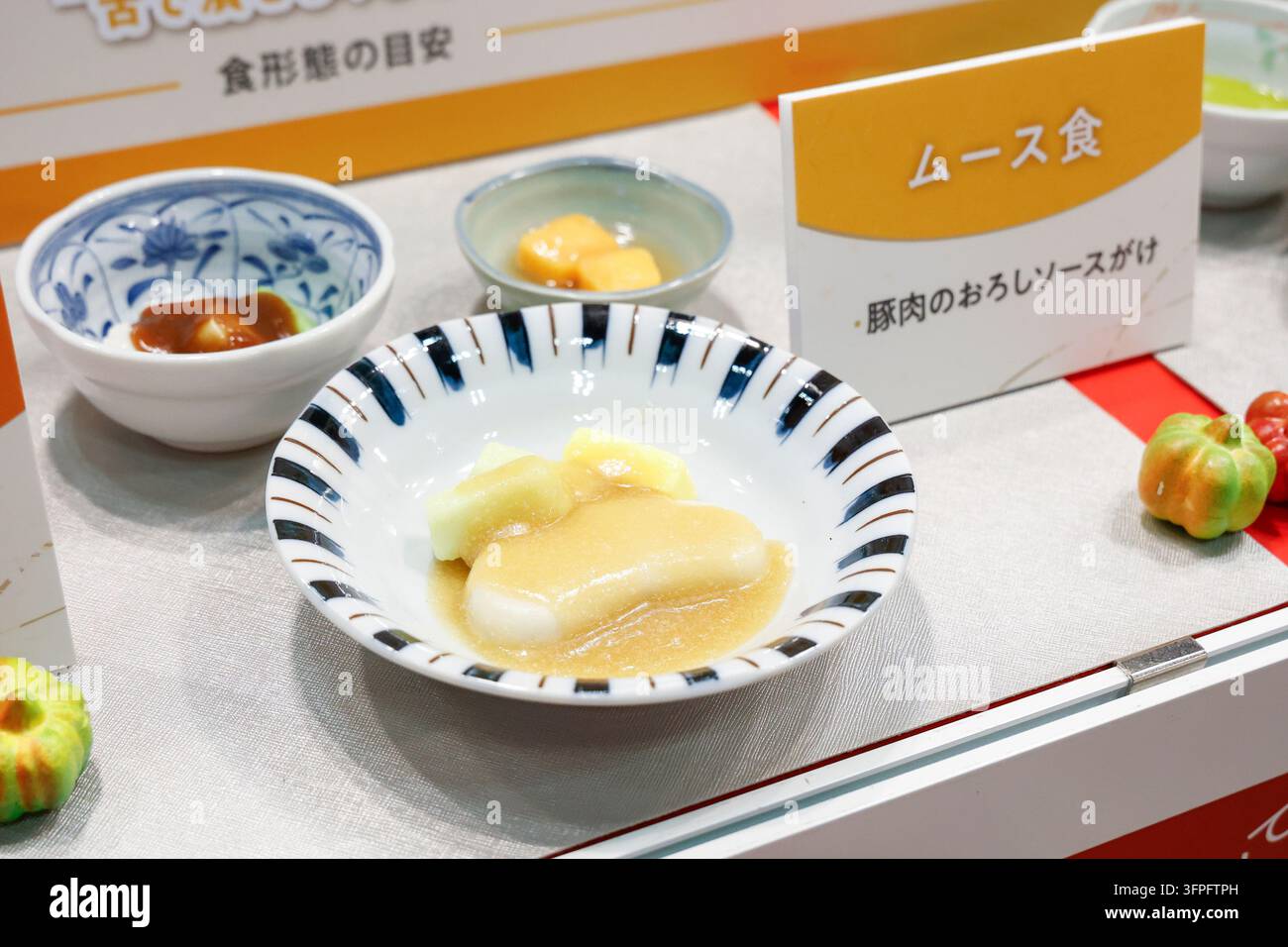 Pvc Wire Sample Chiba, Japan. 7th Oct, 2026. Plastic samples of Japanese hospital food ...