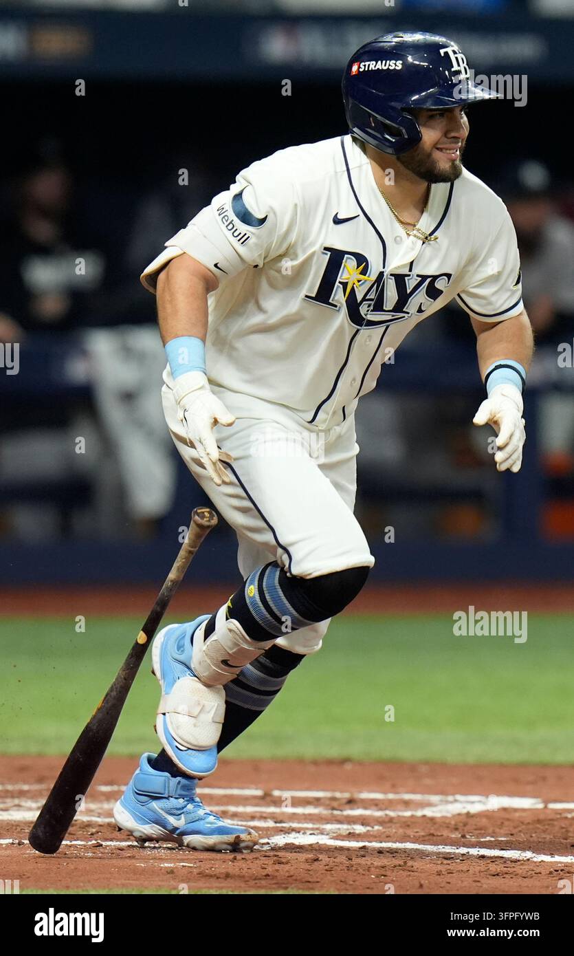 Tampa Bay Rays' Jonathan Aranda bats against the New York Yankees ...