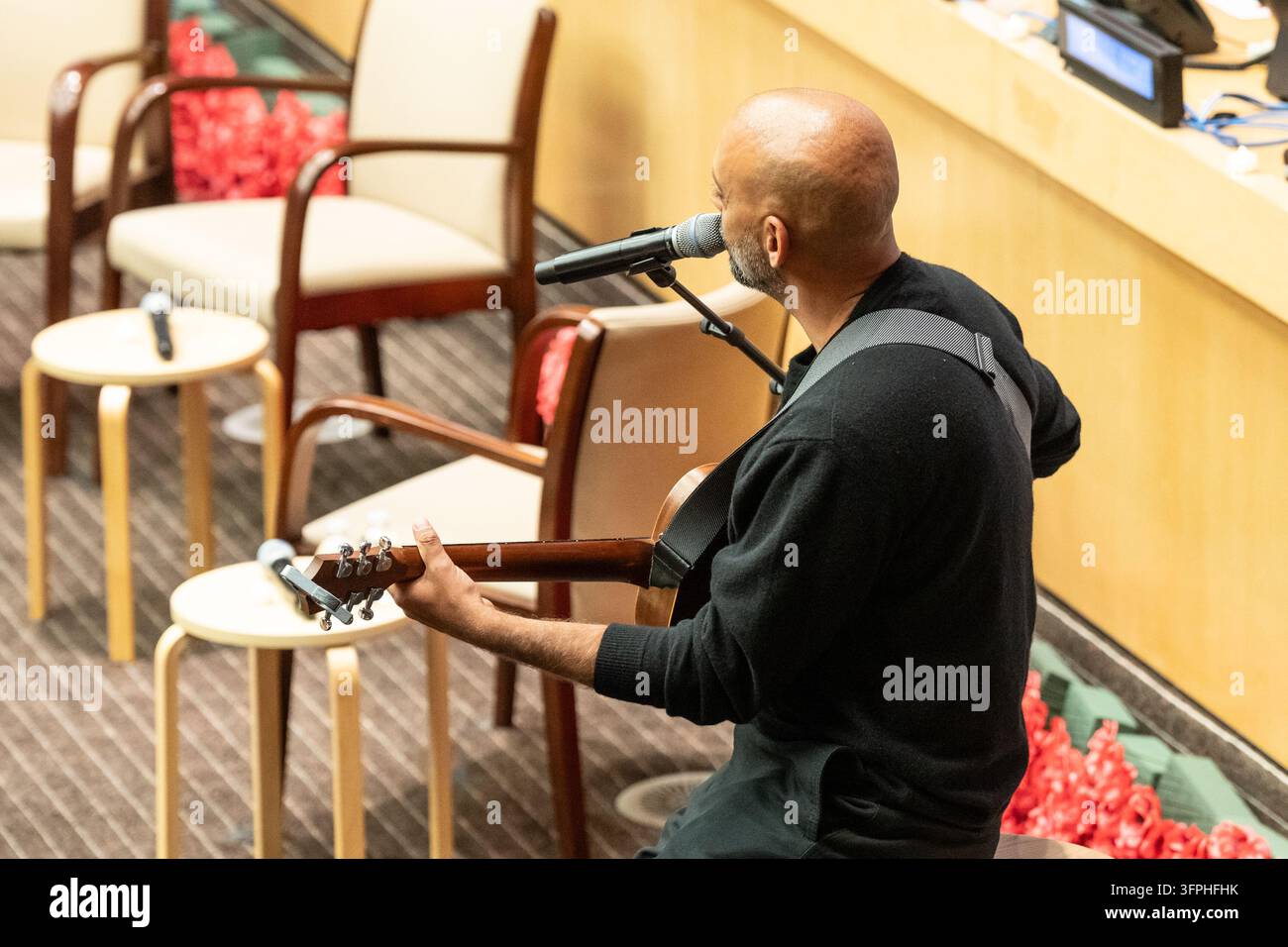 Pac Vector Idan Raichel performs during High-Level event marking three years since ...