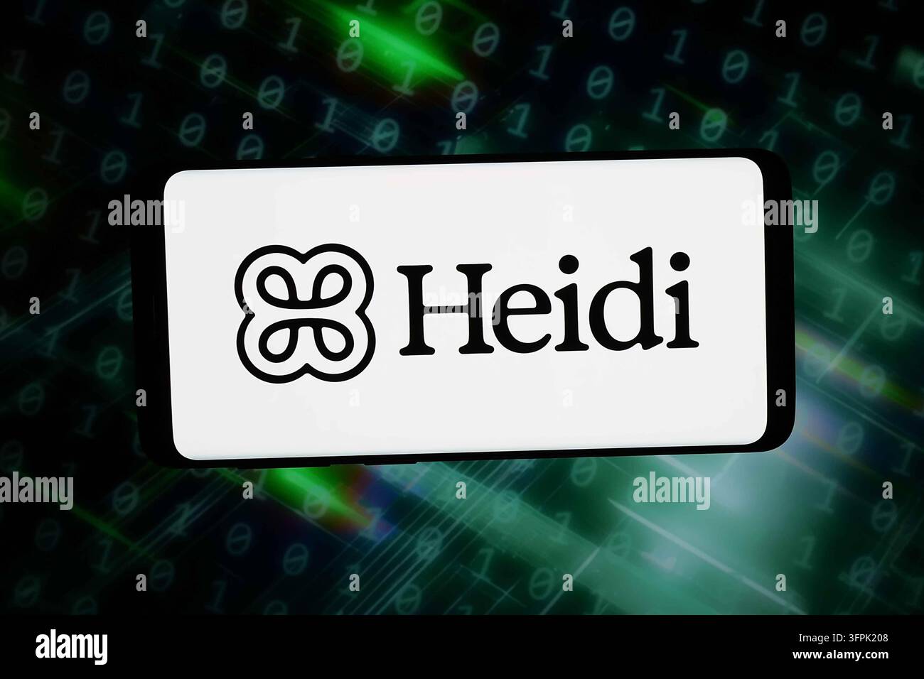 In this photo illustration, the Australian AI company Heidi Health ...
