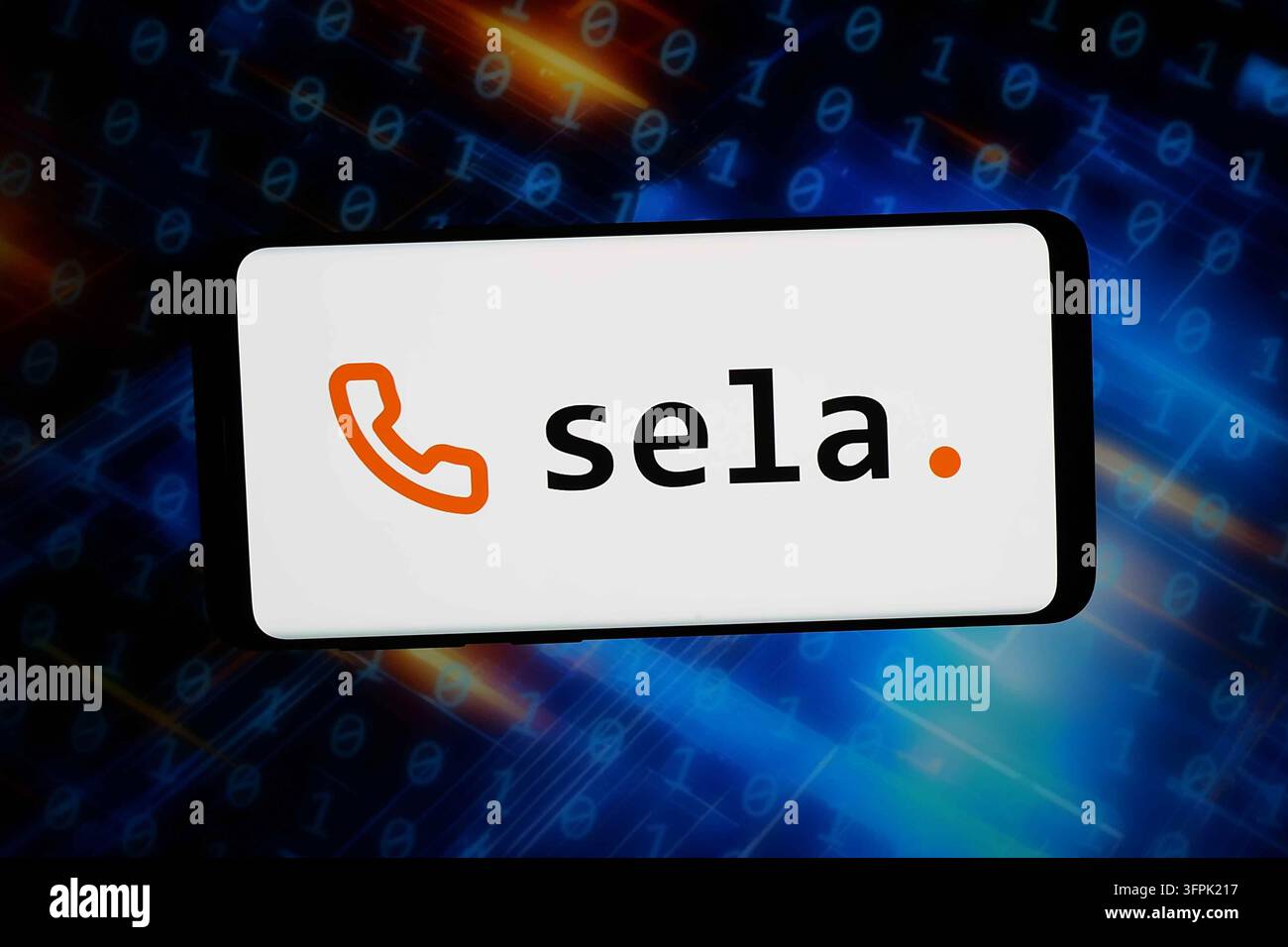 In this photo illustration, the US voice agent company Sela AI logo is ...
