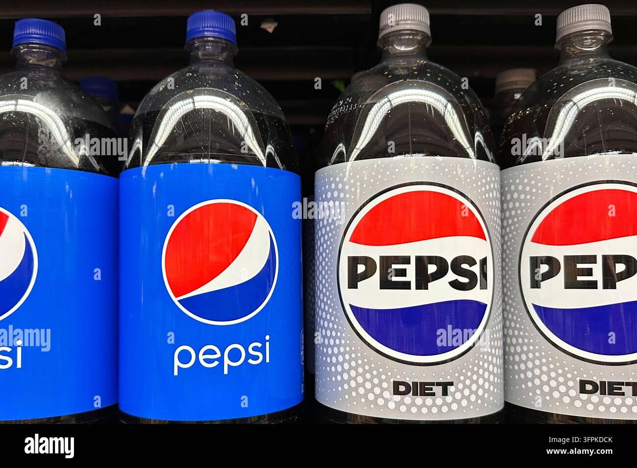 Plastic Container Processing FILE - Plastic bottles of Pepsi are displayed at a grocery store in New ...