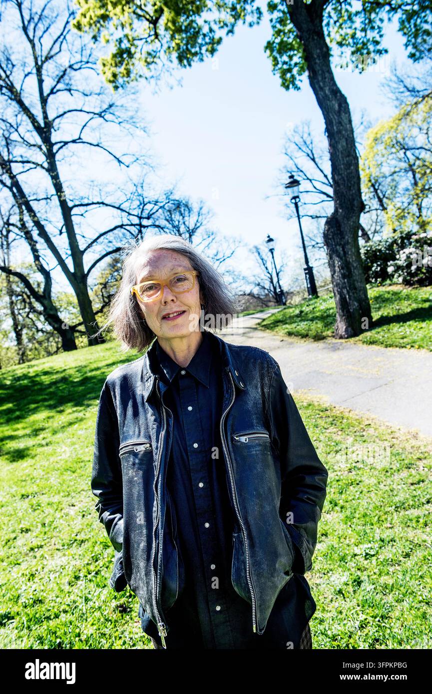 Canadian author Anne Carson, based in the US, in Stockholm, Sweden, on ...