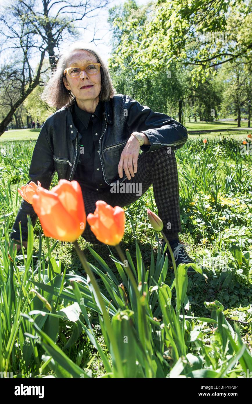 Canadian author Anne Carson, based in the US, in Stockholm, Sweden, on ...