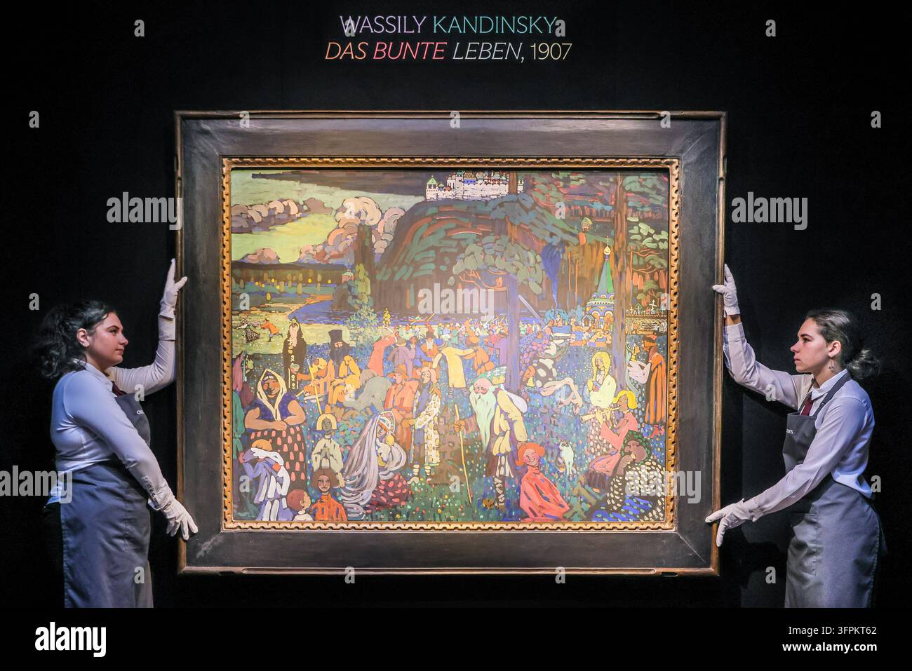 London, UK. 08th Sep 2026. Christie's art handlers with Wassily ...