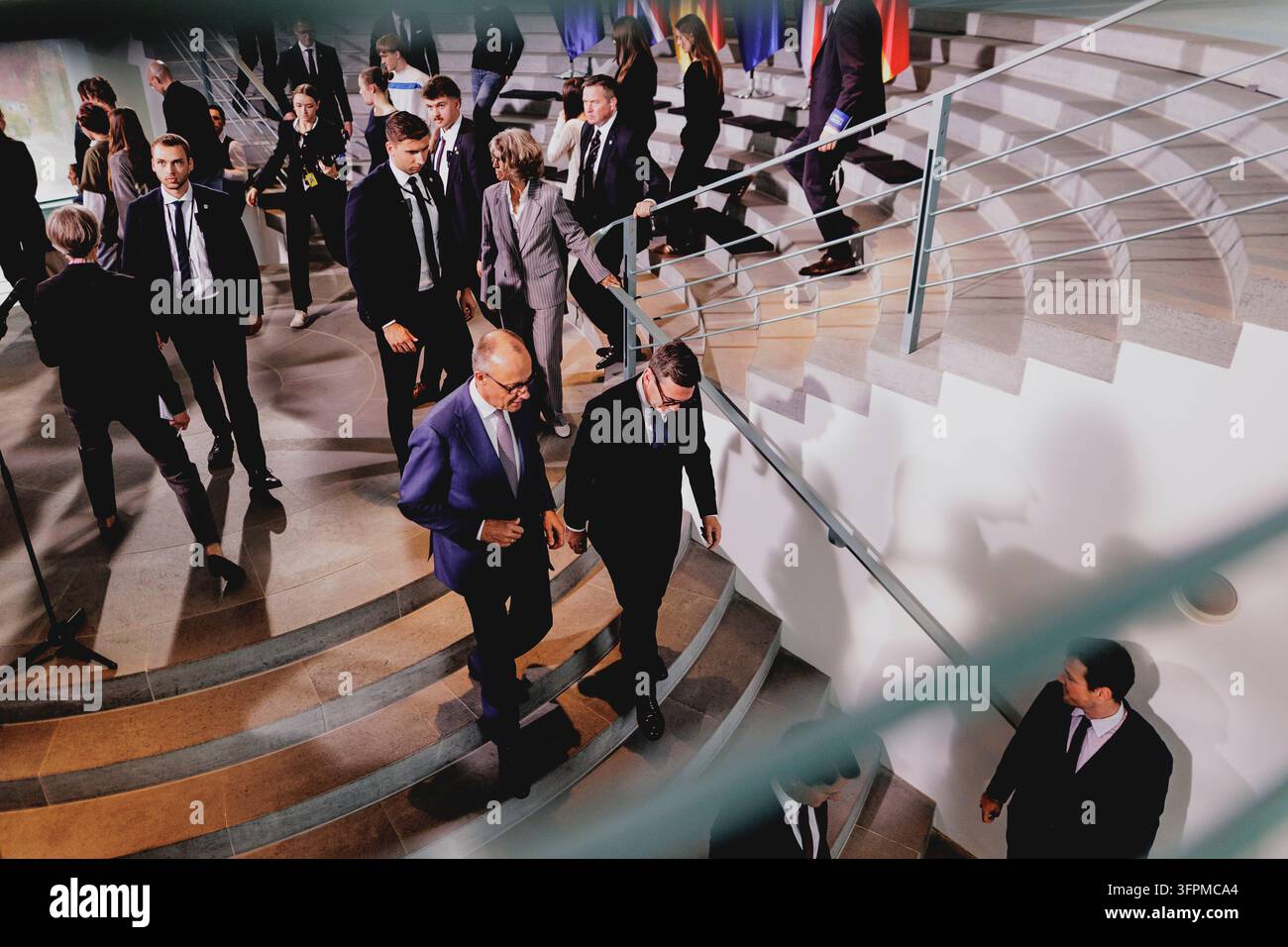 (L-R) Friedrich Merz (CDU), Chancellor, and Andrew Burnham, Prime ...
