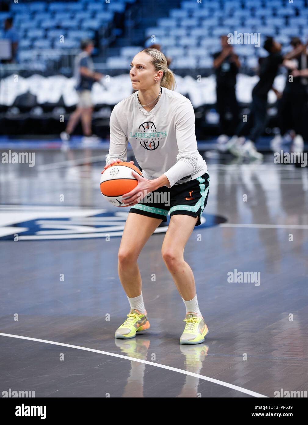 Marine Johannes (23) and the New York Liberty take on the Atlanta Dream ...
