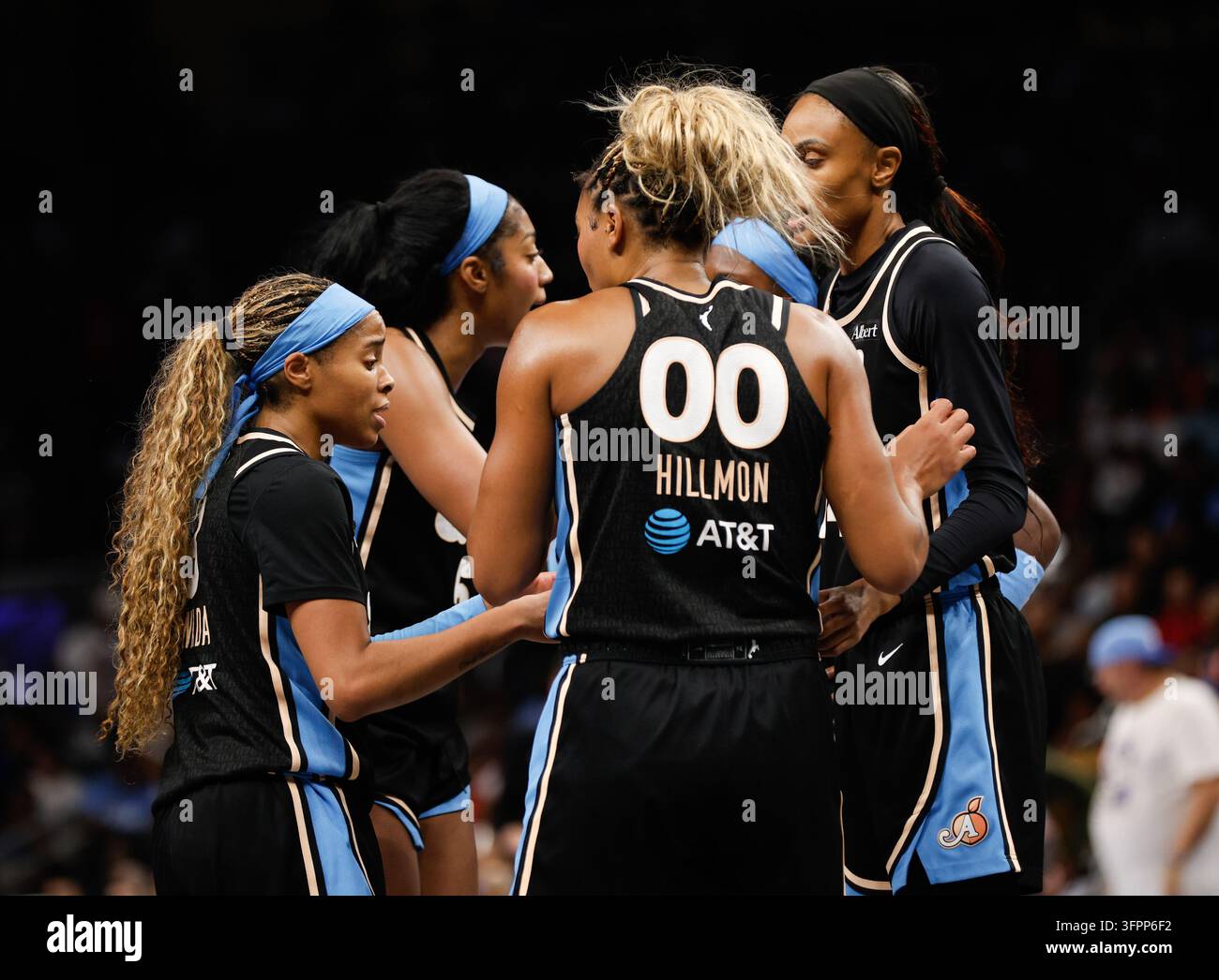 The New York Liberty take on the Atlanta Dream at State Farm Arena in ...