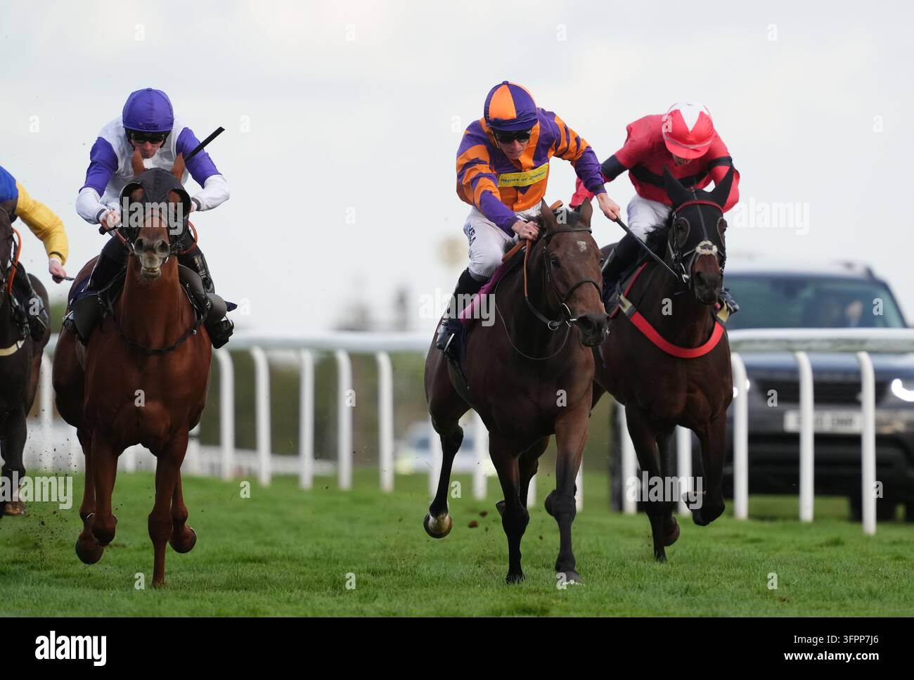 Sweet Horizon ridden by Jack Mitchell (left) on their way to winning ...