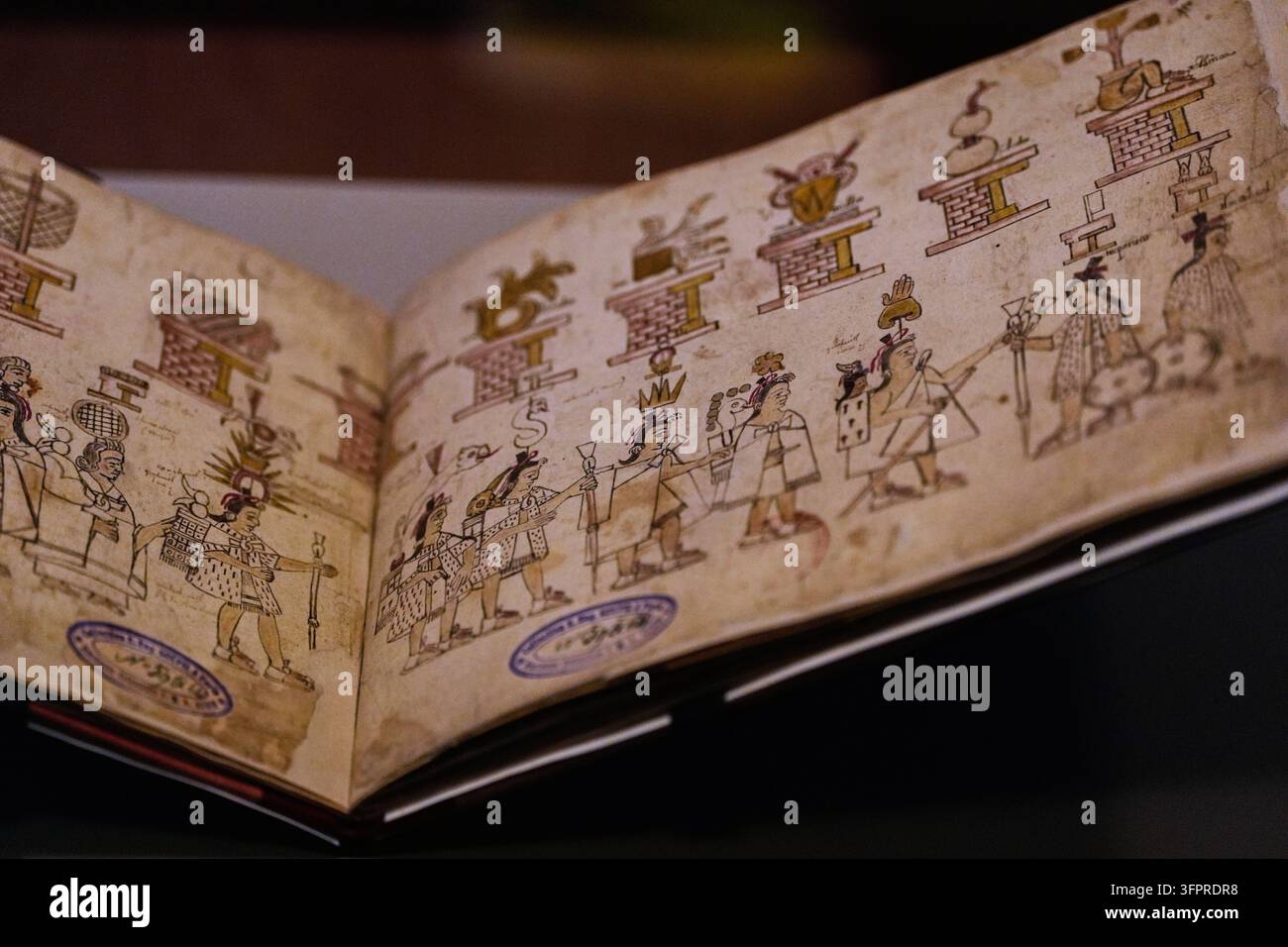 Aztec War Codex The Codex Azcatitlán, an illustrated manuscript from the 16th century ...