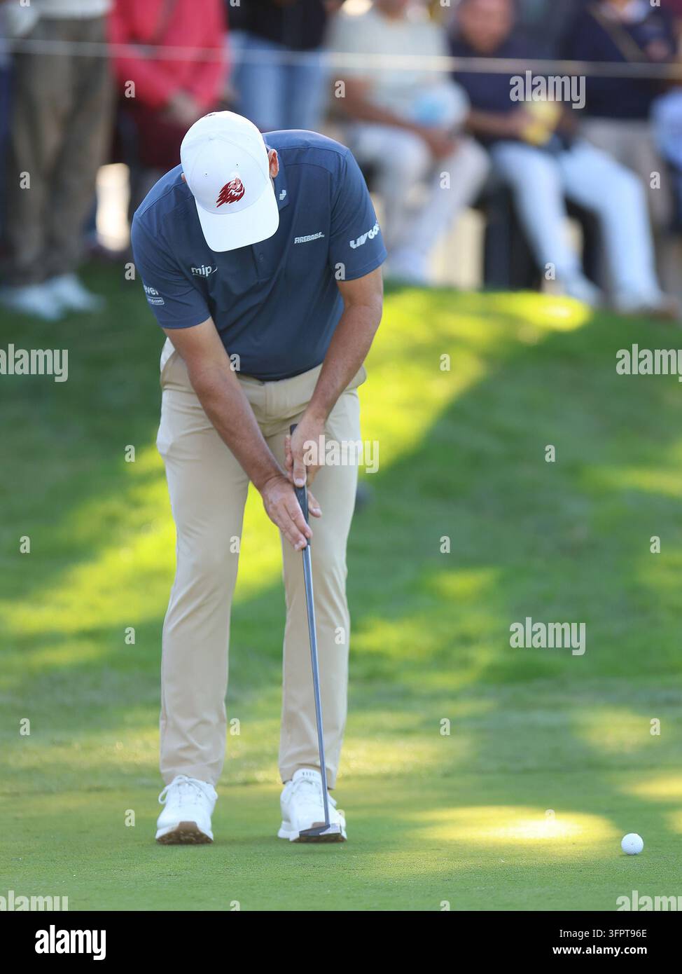 Sergio Garcia during the first round of the Spanish Open, held at the Villa de Madrid Country ...