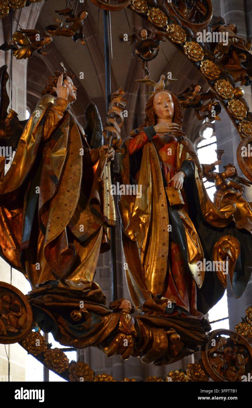 Nuremberg, Germany 10.17.2019: Greeting of the Angel, German ...