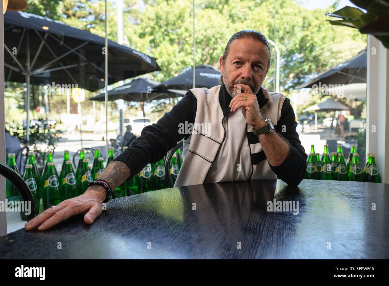 Restaurant owner David Bitton poses for a portrait in Sydney, Friday ...