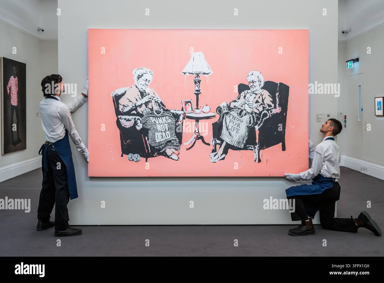 London, UK. 9 Oct 2026. Banksy , Grannies , estimate 1,500,000 ...