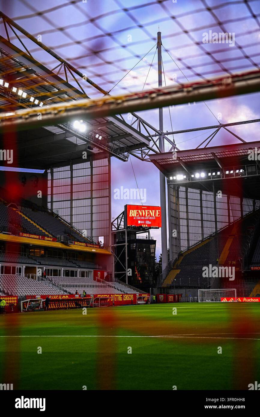Illustration general view of Stade Bollaert-Delelis prior Ligue 1 ...