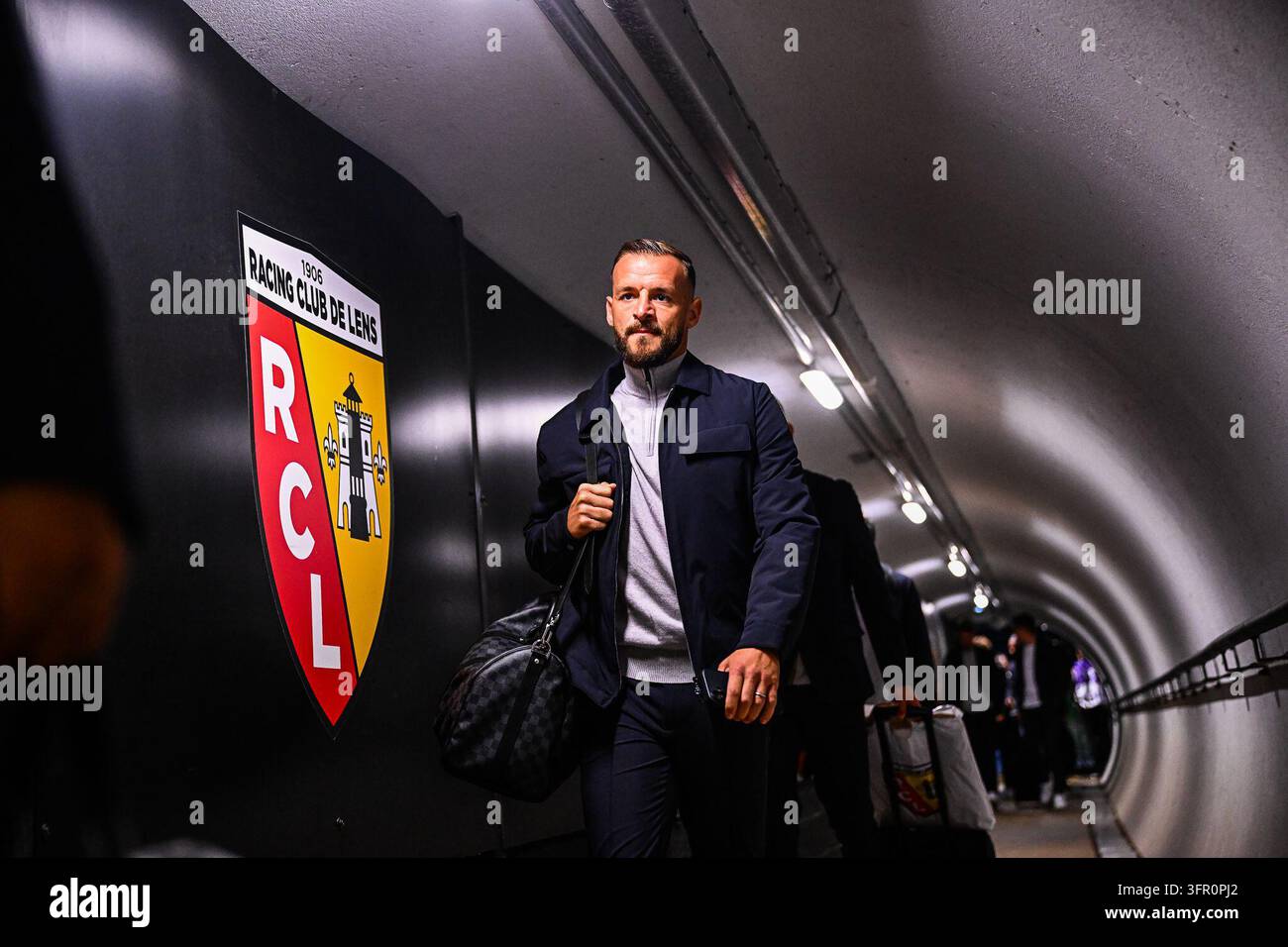 Jonathan GRADIT of RC Lens prior Ligue 1 McDonald's match between Lens ...