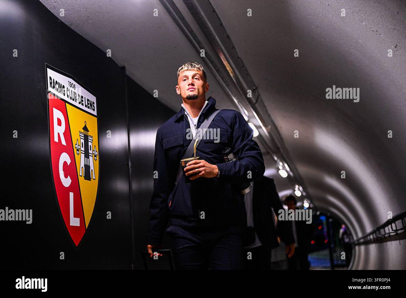 Michael CUISANCE of RC Lens prior Ligue 1 McDonald's match between Lens ...
