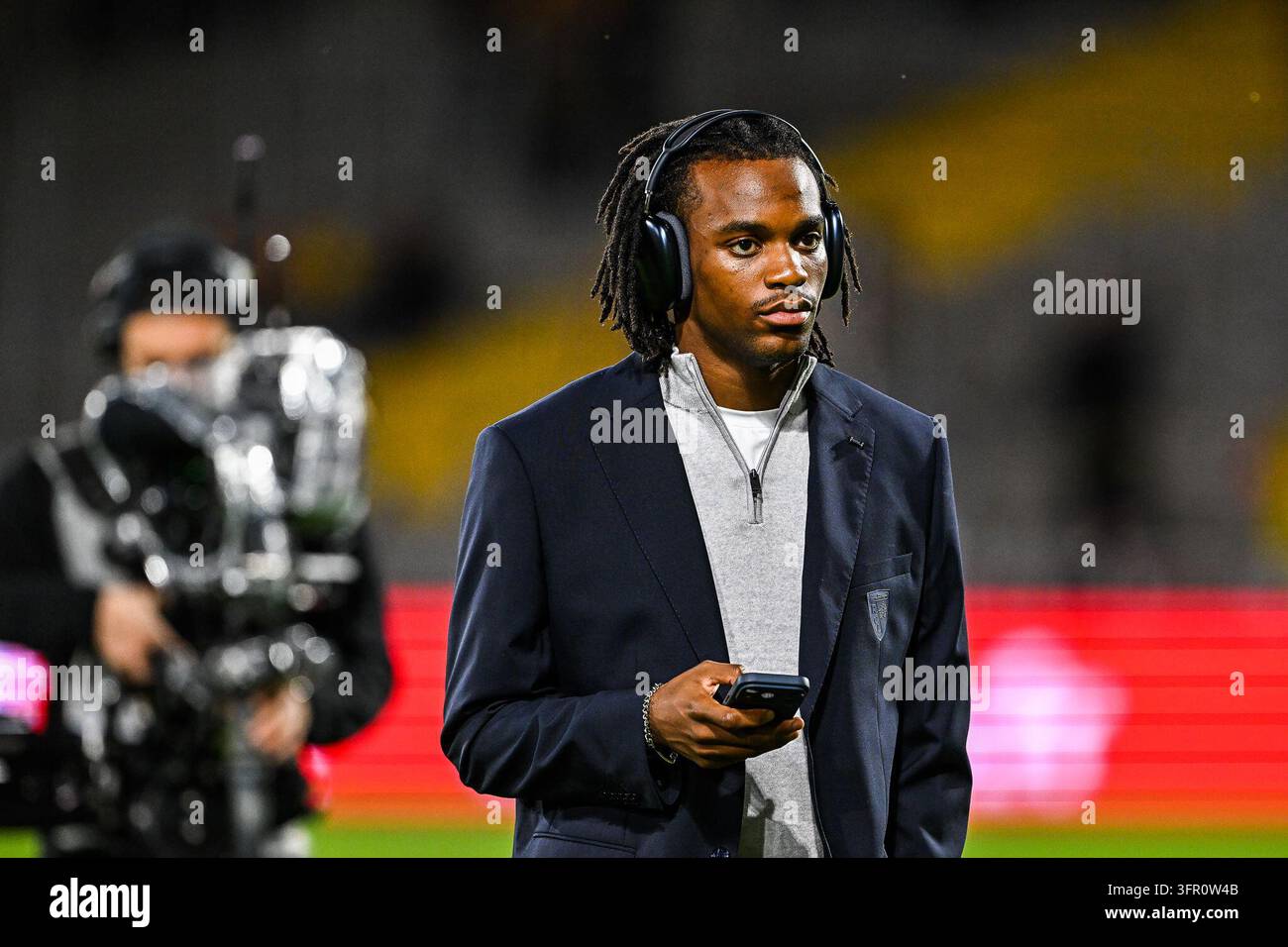 Junior KADILE of RC Lens prior Ligue 1 McDonald's match between Lens ...