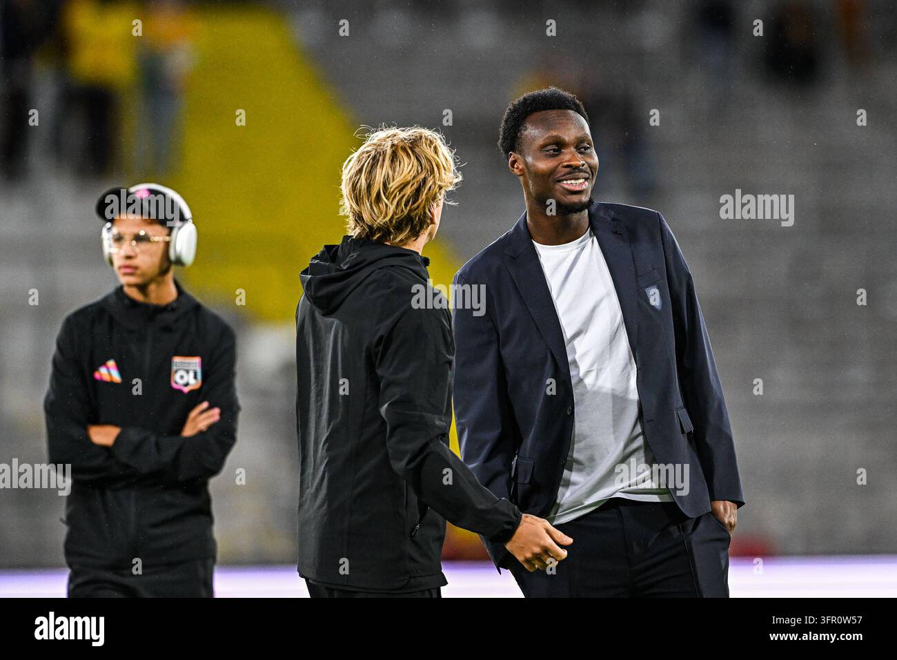 Samson BAIDOO of RC Lens prior Ligue 1 McDonald's match between Lens ...