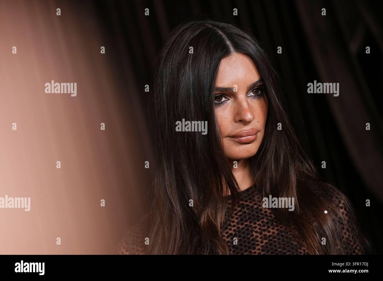 Emily Ratajkowski poses for photographers upon arrival at the Albie ...