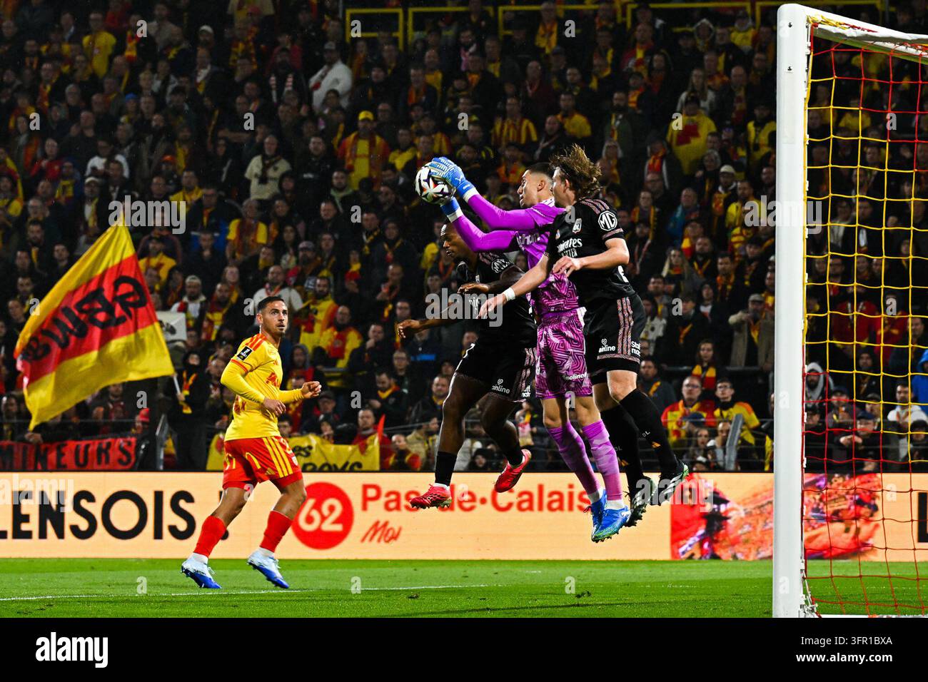 Robin RISSER of Lens during Ligue 1 McDonald's match between Lens and ...