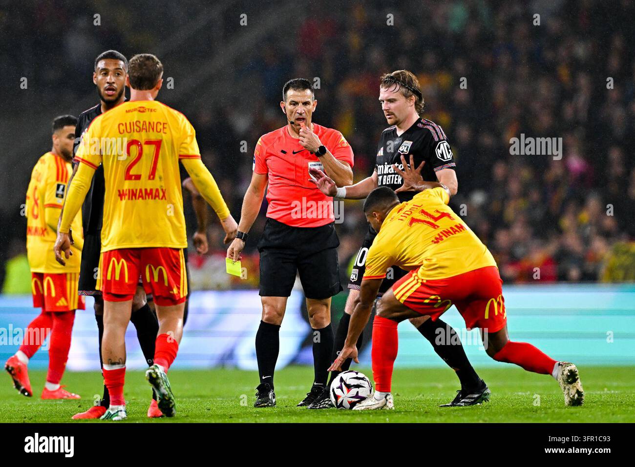 Jeremy STINAT, referee during Ligue 1 McDonald's match between Lens and ...