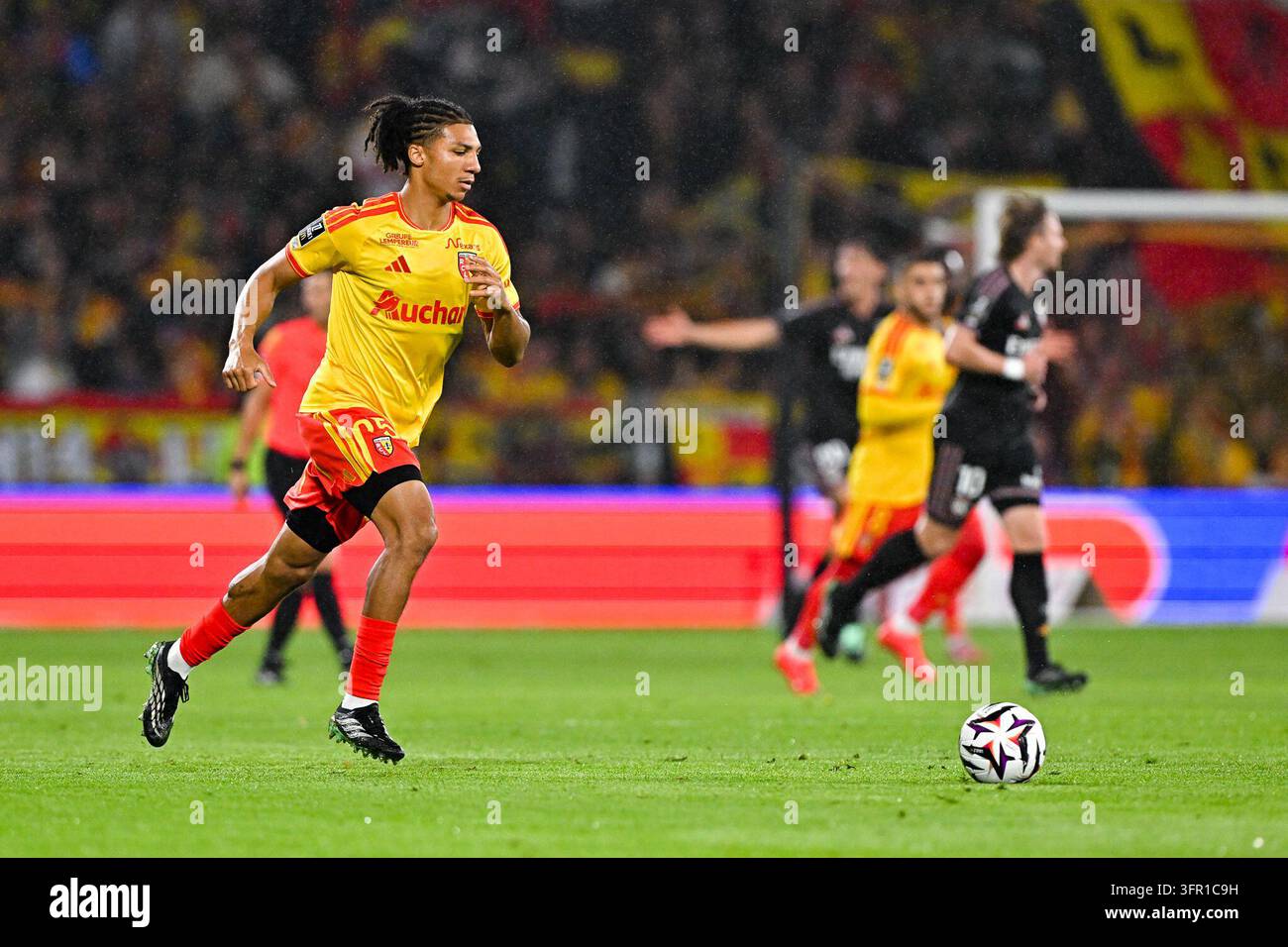 Ismaelo GANIOU of Lens during Ligue 1 McDonald's match between Lens and ...