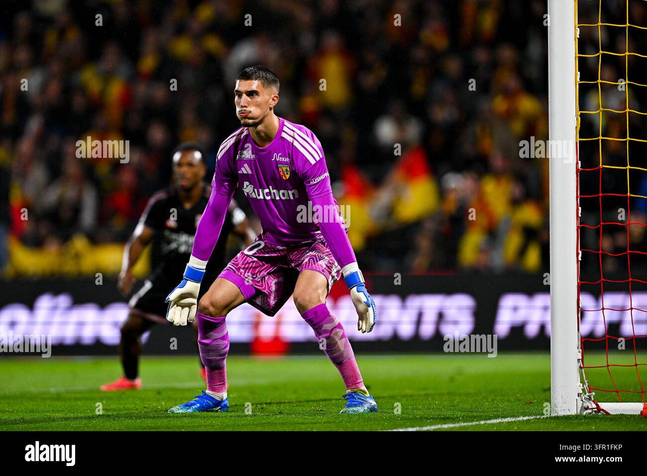 Robin RISSER of Lens during Ligue 1 McDonald's match between Lens and ...