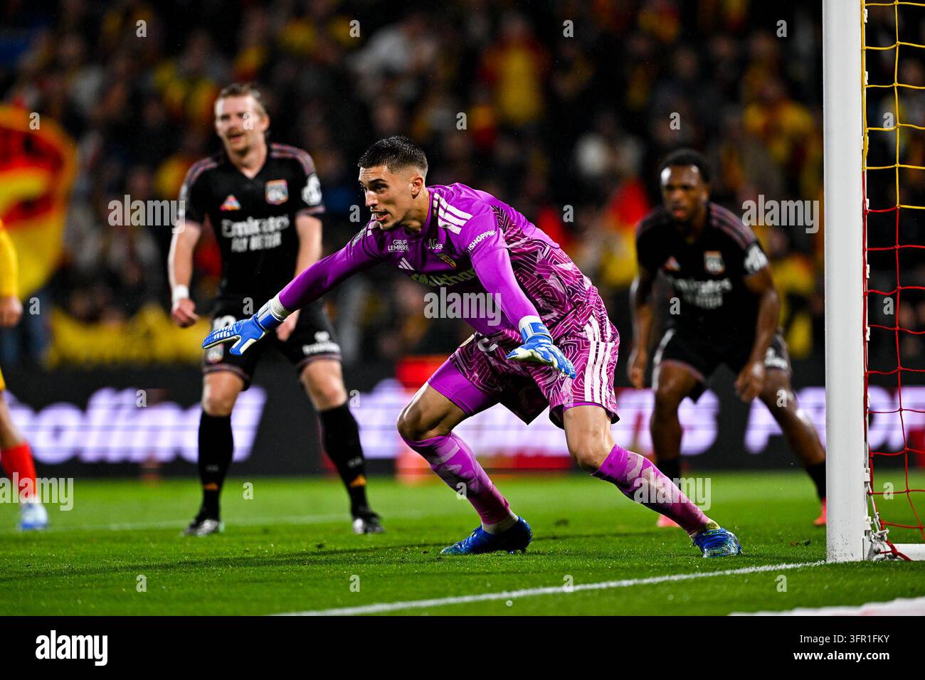 Robin RISSER of Lens during Ligue 1 McDonald's match between Lens and ...
