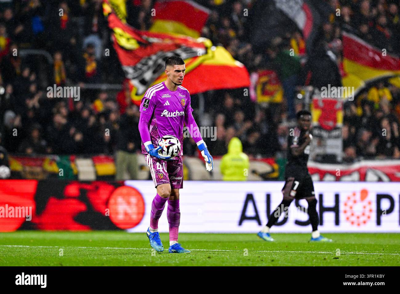 Robin RISSER of Lens during Ligue 1 McDonald's match between Lens and ...